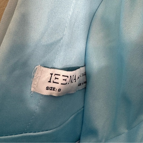 NWT Mac Duggal Pleated Chiffon Sleeveless V-Neck Gown Size 8 - Picture 7 of 9